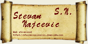 Stevan Najčević vizit kartica